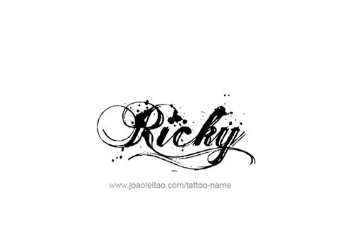 Ricky Name Tattoo Designs